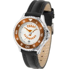 Texas Longhorns Competitor Ladies Watch with Leather Band