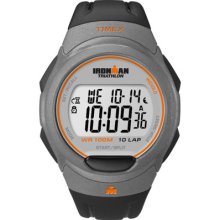 Timex Men's T5k607 Ironman Traditional 10-lap Black/orange Watch