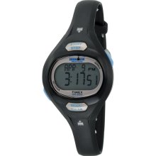 Timex Womens Ironman Triathlon Pulse Calculator Digital Alarm Black Resin Watch