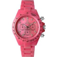 Toy Watches - Flash Chrono Pink Shocking Dial