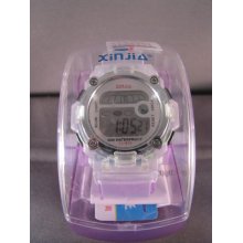 Trendy Digital Watch With Light, Date Display And Alarm Clock - White