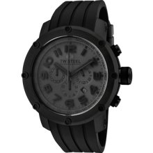 TW Steel Watches Men's (S) Grandeur Tech Chronograph Dark Grey Dial Bl