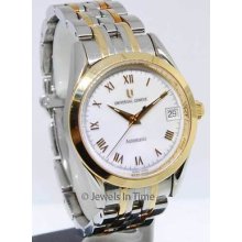 Universal Geneve Watch Ss W/ Gold Accents Automatic