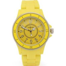 Unlisted By Kenneth Cole Ul4005 Yellow Watch