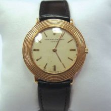 Vacheron & Constantin Watch 18k Pink Gold No Scratches