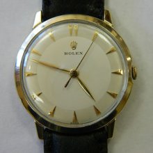 Very Rare Vintage Rolex 14k Solid Gold Manual Wind Movement Caliber 1215 Watch