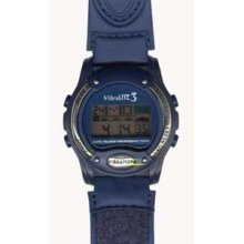 VibraLite 3 VL300V-B Blue Valcro Vibrating Alarm Watch