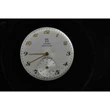 Vintage 12 Size Lord Elgin Pocket Watch Movement Grade 543