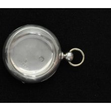 Vintage 18 Size Key Wind/key Set 4 Oz Coin Silver Pocket Watch Case