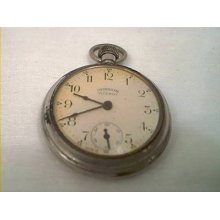 Vintage 1930s Maybe Earlier Ingraham Viceroy Mens Pocket Watch Not Working