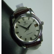 Vintage 60's Omega Seamaster Unusual Silver Dial Date Auto Man's