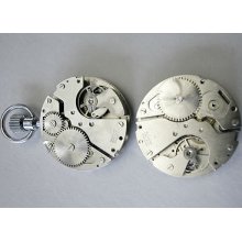 Vintage Antique Pocket Watch Movement Swiss Made For Parts