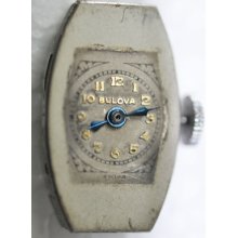 Vintage Bulova Wrist Movement 15 Jewels Cal 6af Running 496