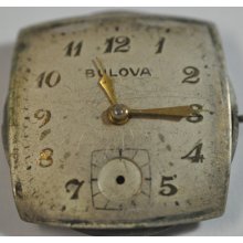Vintage Bulova Wrist Movement 15 Jewels Caliber 10bc 996