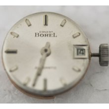 Vintage Ernest Borel W Date Dial Automatic Movement 17 Jewels A372