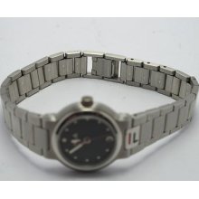 Vintage Fila Ladies Silver Tone Sportime Watch Very Rare Great Deal