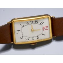 Vintage Juvenia 18k Yellow Gold Wristwatch Circa 1920s