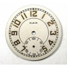 Vintage Mens 6/0s Elgin Unusual Watch Dial, Lk