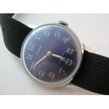 Vintage mens watch Pobeda USSR. wrist watch Ussr 80s.