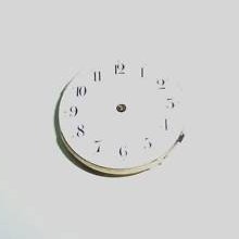 Vintage Pocket Watch Enamel Dial For Repair Or Parts