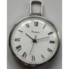 VINTAGE RAKETA old ussr pocket watch-ship SERVICED