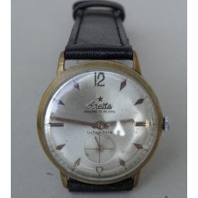 vintage swiss watch ARETTA 17 Jewels1950-60's / Swiss watch / mechanical watch witch gold plated