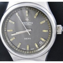 Vintage Zenith Defy Automatic Auto Date Old Watch Heavy Case Uhr Reloj Orologio