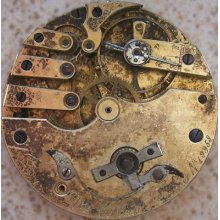 Vne Chavin Fre Aine Vintage Pocket Watch Movement Key Wind 43 Mm Balance Ok.