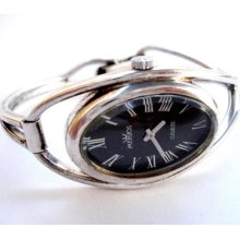 Watch Swiss MERVOS Art Deco 1930c Case and Bracelet Silver Lady Working