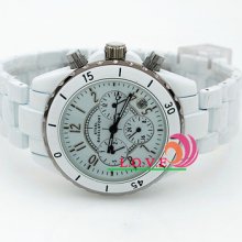 Waterproof Ceramic Neutral Automatic Mechanical Analog Display Date Wrist Watch