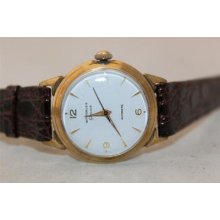 Wittnauer Geneve Automatic 10k Gold Filigree Top Vintage Men's Watch