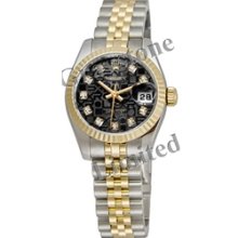 Women's Rolex Oyster Perpetual Lady-Datejust Watch - 179173_BlkJubDDJ