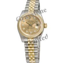 Women's Rolex Oyster Perpetual Lady-Datejust Watch - 179173_ChampDDJ