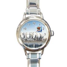 World Cup 2010 South Africa Round Italian Charm Watch 16