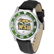 Wright State Raiders Mens Leather Wrist Watch