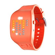 01TheOne Ibiza Ride Digital Orange Dial Unisex watch #IC900M3OR