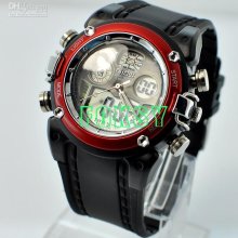 10pcs Fashion Mens Sports Watch Ohsen Silicone Digital Day Date Anal