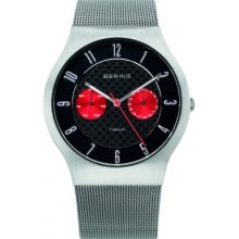 11939-079 Bering Time Mens Black Multifunction Watch
