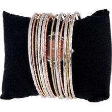 12 Bracelets Women's Analog Watch (Gold & Silver)