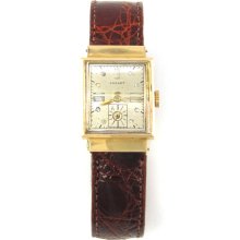 14k Gold Chalet Watch + Diamond Dial
