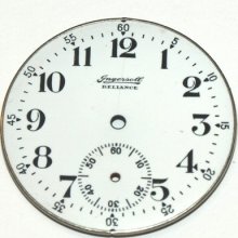 16 Size Ingersoll Reliance Pocket Watch Dial H5509
