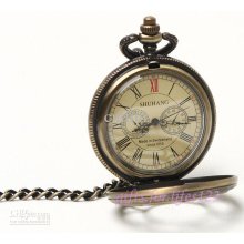 1856s Antique Style Bronze Tone Case Pocket Watch Nr Freeship Hot