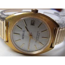 1970' Benrus Men's Swiss Automatic 17Jwl Calendar Watch