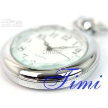 2012 Hotsale Classic Silver Tone Mens Quartz Pocket Watch