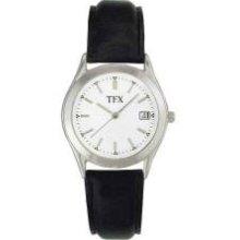 36B104 -- TFX by Bulova Men's Black Strap Watch w/ White Round Dial