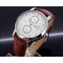 43mm Parnis White Dial Power Reserve Chronometer Automatic Watch Seagull P284