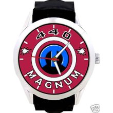 440 Magnum Engine Emblem Mopar Dodge Plymouth Quartz Watch