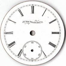 45.63mm Acme Watch Company Pocket Watch Dial
