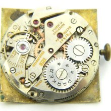 4u2fix Parker 10ts (as 1123) 17 Jewel 10 1/2 Ligne Watch Movement Good Bal & Ms