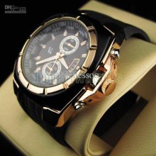5pcs Men Sport V6 New Water Quartz Hour Date Dial Day Analog Luxury